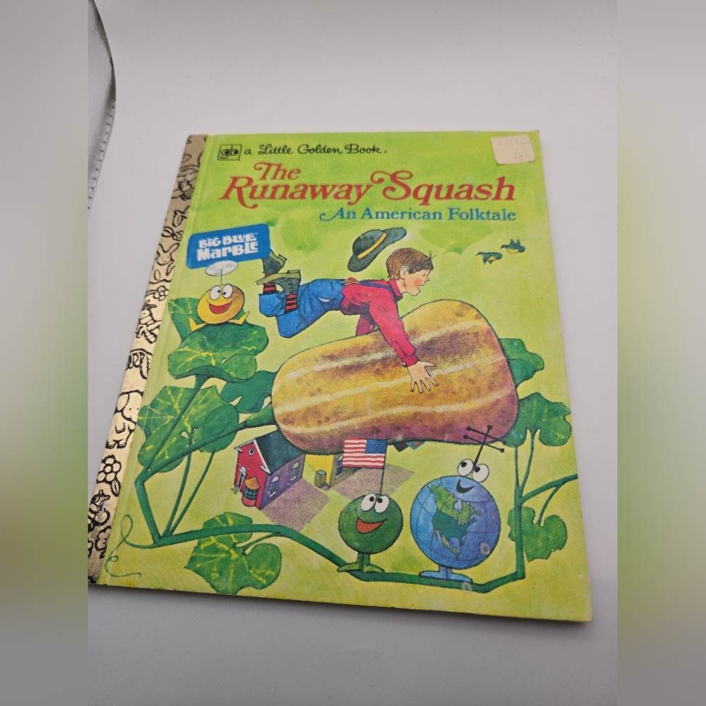 Vintage 1976 Little Golden Book The Runaway Squash | American Folktale |
